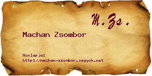 Machan Zsombor névjegykártya